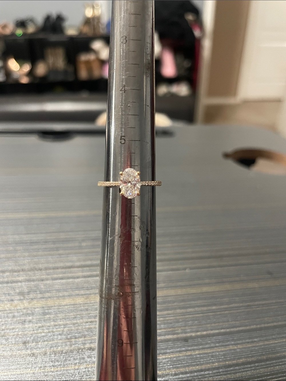 10K Solid Gold 1.12 CTTW Lab Diamond Ring